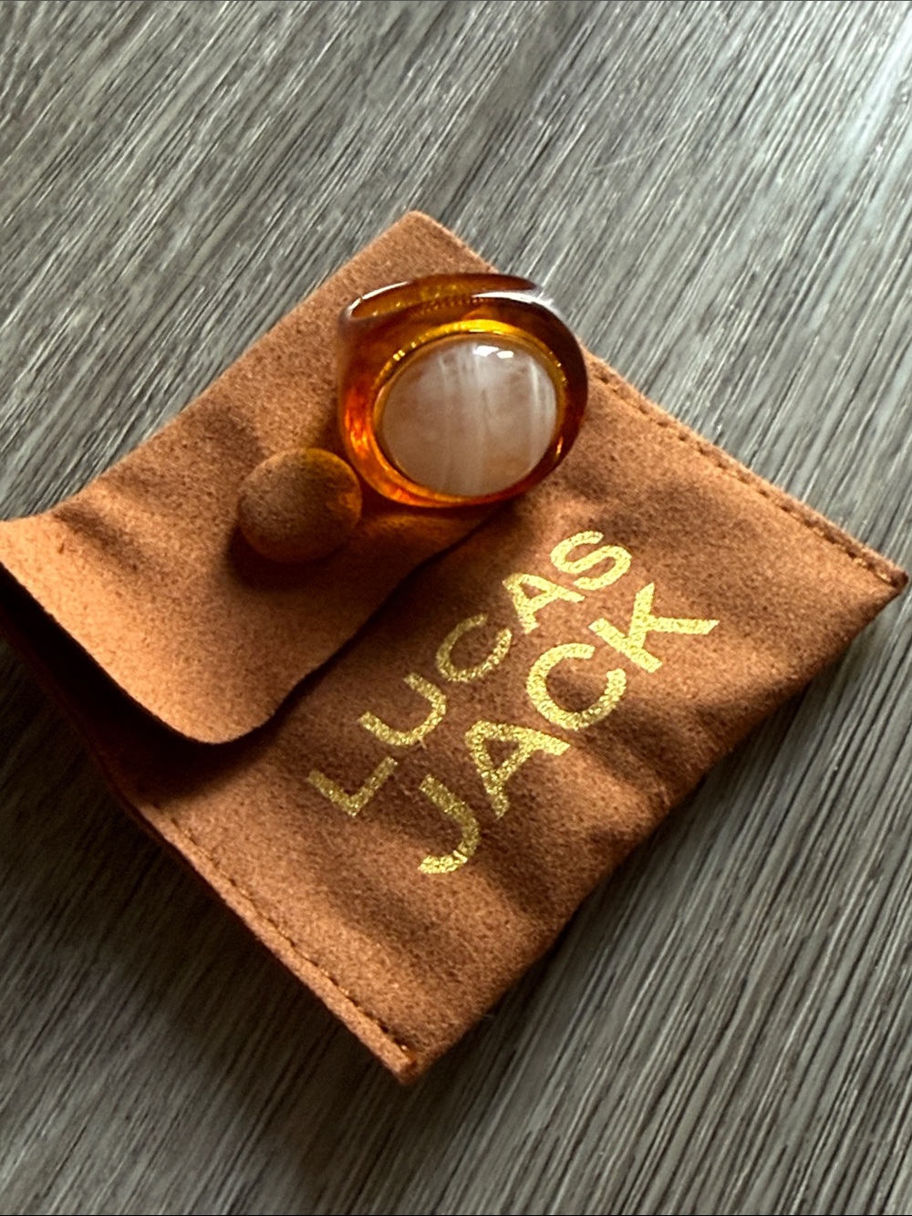 Lucas Jack Moonstone Round Ring